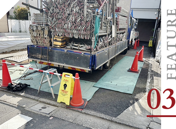 経験豊富なスタッフによる現場内すべてにおける危険予知イメージ